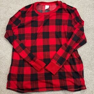 Stars Above Red and Black Buffalo Check Pajama Set